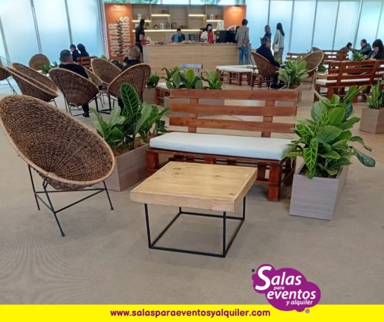 alquiler de mobiliario rustico para eventos